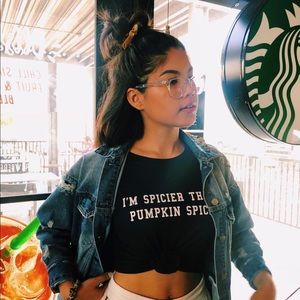 “I’m spicier than pumpkin spice” tee 🥵